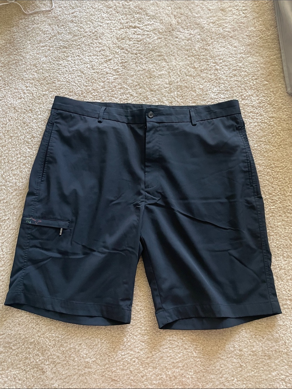 Greg Norman Black Golf Shorts